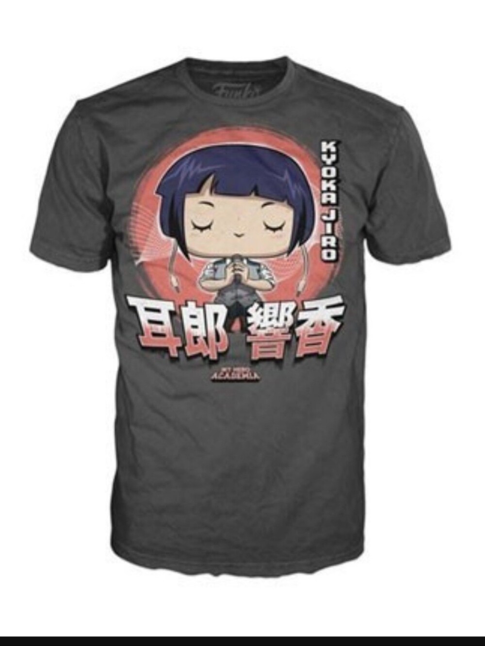 NEW My Hero Academia Shirt Mens XL Gray Kyoka Jiro Funko Pop Tee Anime Graphic
